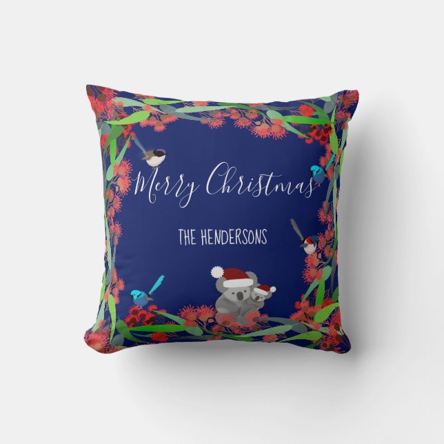 Cojín Decorativo Navidades de Australia (Anverso)