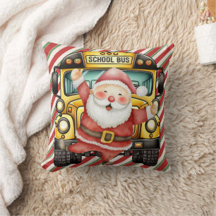 Cojín Decorativo Navidades de autobuses escolares para conductor