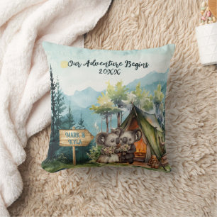 Cojín Decorativo Navidades de aventuras con pareja de recién casado