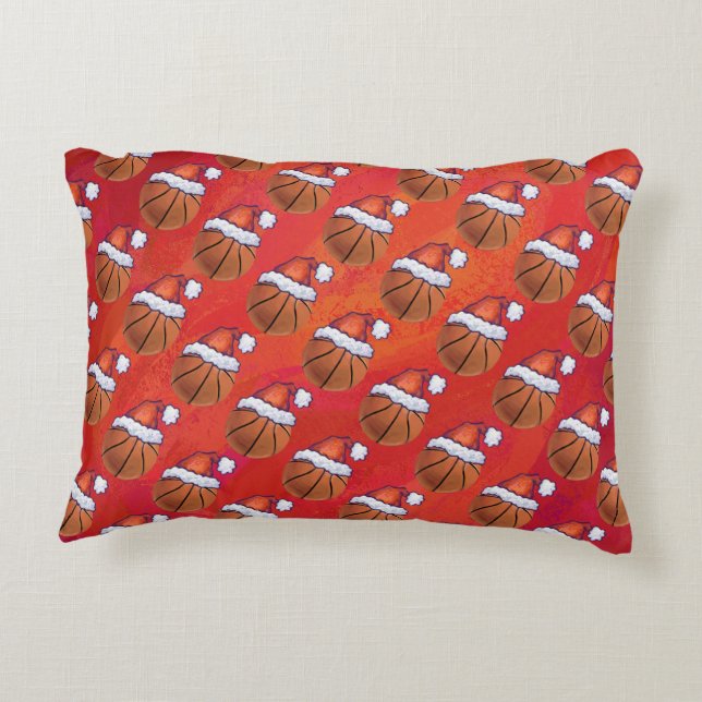 Cojín Decorativo Navidades de baloncesto (Reverso)