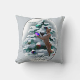 Cojín Decorativo Navidades de Basenji