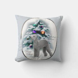Cojín Decorativo Navidades de Bedlington Terrier