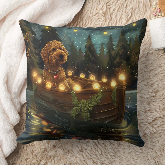Cojín Decorativo Navidades de Bernedoodle (Manta)