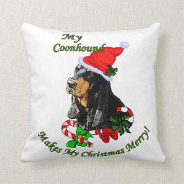 Cojín Decorativo Navidades de Black and Tan Coonhound