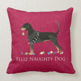 Cojín Decorativo Navidades de Bluetick Coonhound