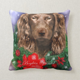 Cojín Decorativo Navidades de Boykin Spaniel