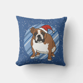 Cojín Decorativo Navidades de Bulldog de Inglaterra