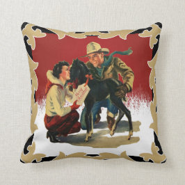 Cojín Decorativo Navidades de Caballos Vaqueros de Occidente