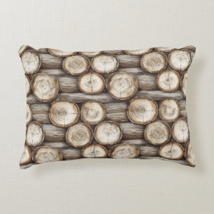 Cojín Decorativo Navidades de cabinas Wood Log
