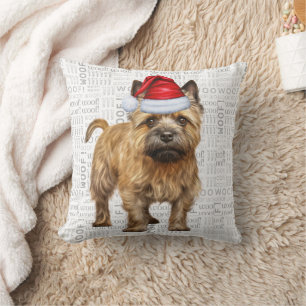 Cojín Decorativo Navidades de Cairn Terrier Dog Lover