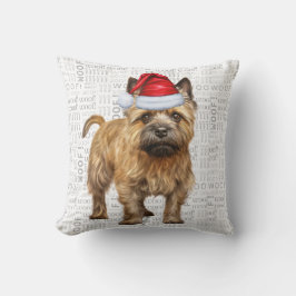 Cojín Decorativo Navidades de Cairn Terrier Dog Lover