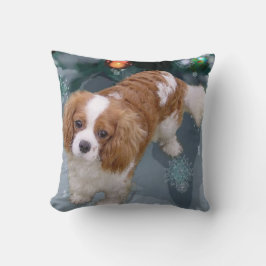 Cojín Decorativo Navidades de Cavalier King Charles Spaniel
