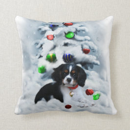 Cojín Decorativo Navidades de Cavalier King Charles Spaniel