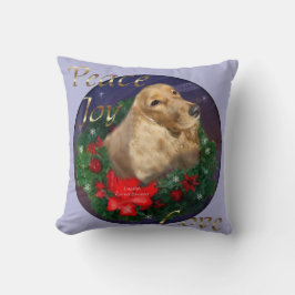 Cojín Decorativo Navidades de Cocker Spaniel inglés