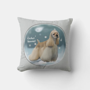 Cojín Decorativo Navidades de Cocker Spaniel Regalos