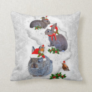 Cojín Decorativo Navidades de conejillos Fiesta Pillow