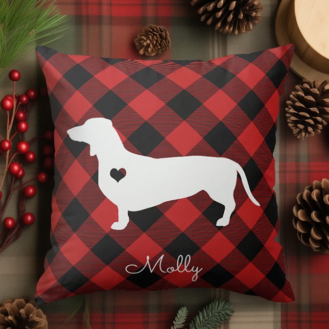 Cojín Decorativo Navidades De Dachshund Toman Nombre De Perro (Subido por el creador)