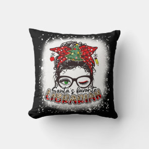 Cojín Decorativo Navidades de desordenados bibliotecarios favoritos