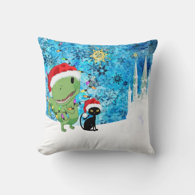 Cojín Decorativo Navidades de Dino (Anverso)