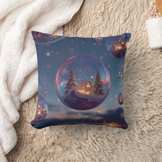 Cojín Decorativo Navidades de ensueño burbuja (Manta)