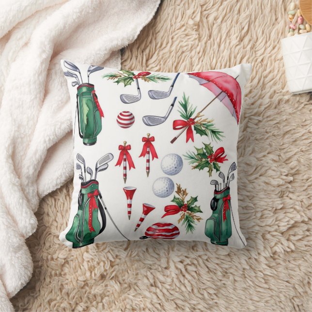 Cojín Decorativo Navidades de equipos de golf Decoración para golfi (Manta)