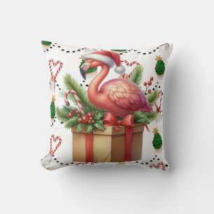 Cojín Decorativo Navidades de Flamingo Tema