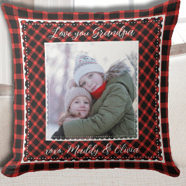 Cojín Decorativo Navidades de foto del abuelo colocados