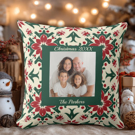 Cojín Decorativo Navidades de fotografía personalizado Elegant Fami