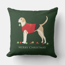 Cojín Decorativo Navidades de Foxhound ingleses