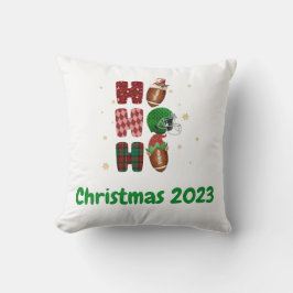 Cojín Decorativo Navidades de fútbol Holiday Ho Ho Ho