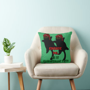 Cojín Decorativo navidades de gatos, ¿ya son navidades?