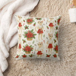 Cojín Decorativo Navidades de Golfer temática para la amante del ga