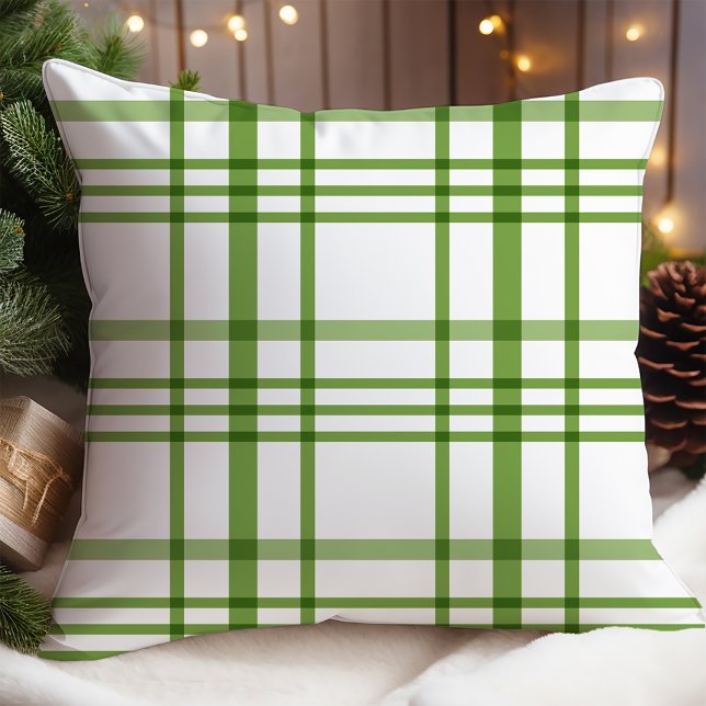 Cojín Decorativo Navidades de Green Plaid simples (Subido por el creador)