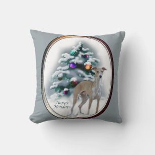Cojín Decorativo Navidades de Greyhound de Italia