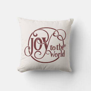 Cojín Decorativo Navidades de guión de Joy to the World