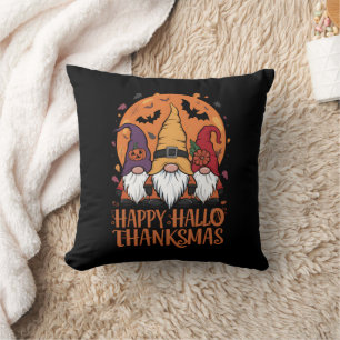 Cojín Decorativo Navidades de Halloween Feliz HalloGraciasMas Gnome
