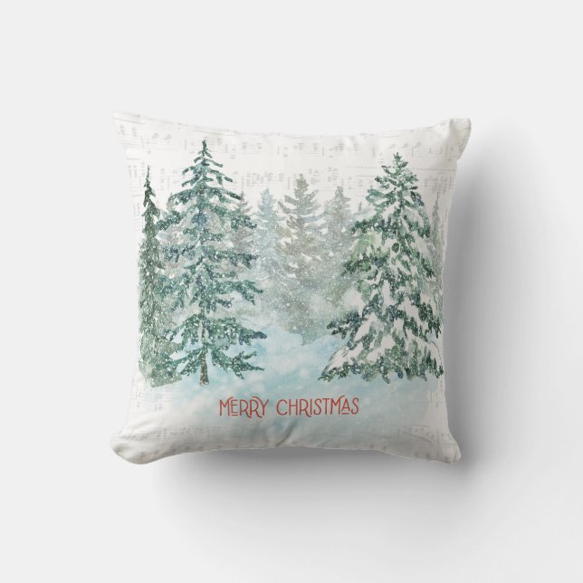 Cojín Decorativo Navidades de invierno Pine (Anverso)