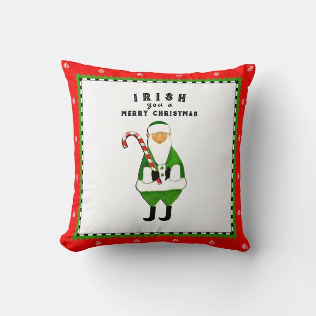 Cojín Decorativo Navidades de Irlanda (Anverso)