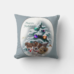 Cojín Decorativo Navidades de Jack Russell Terrier