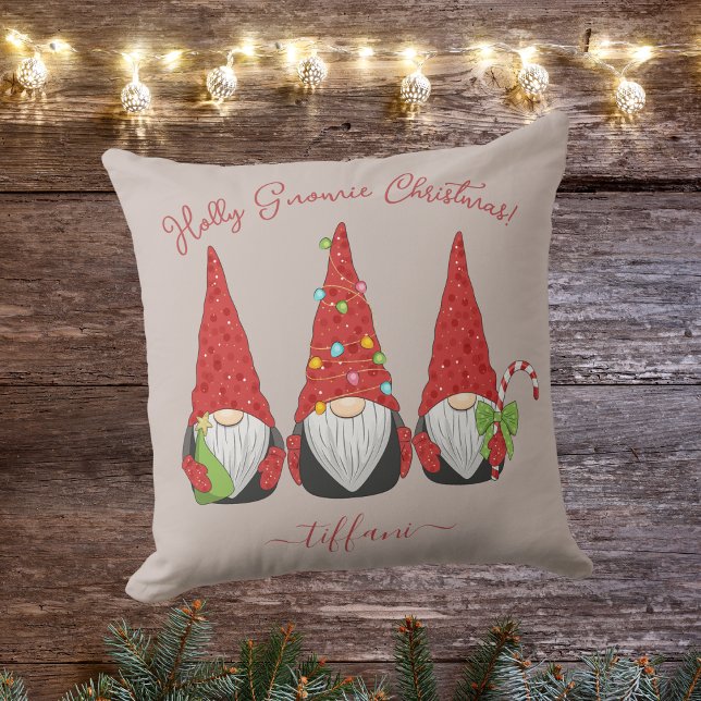 Cojín Decorativo Navidades de la personalizado Holly Gnomie  festiv (Subido por el creador)