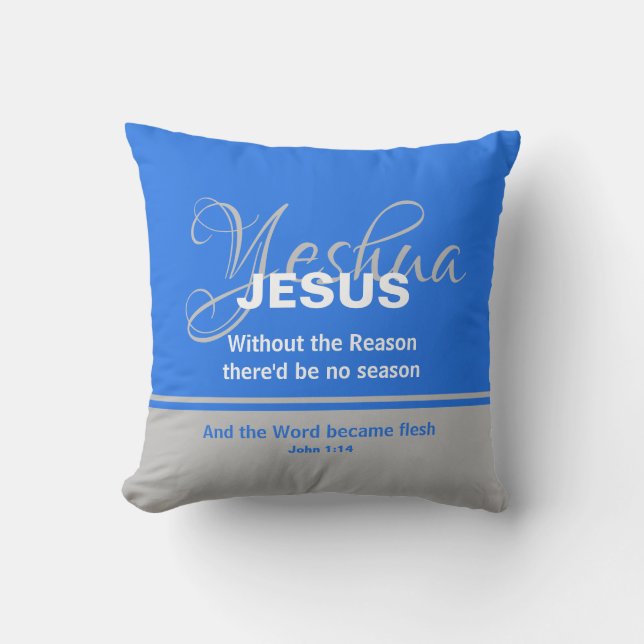 Cojín Decorativo Navidades DE LA TEMPORADA DE Yeshua JESUS (Anverso)