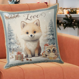 Cojín Decorativo Navidades de Love Snows Sweet Fox