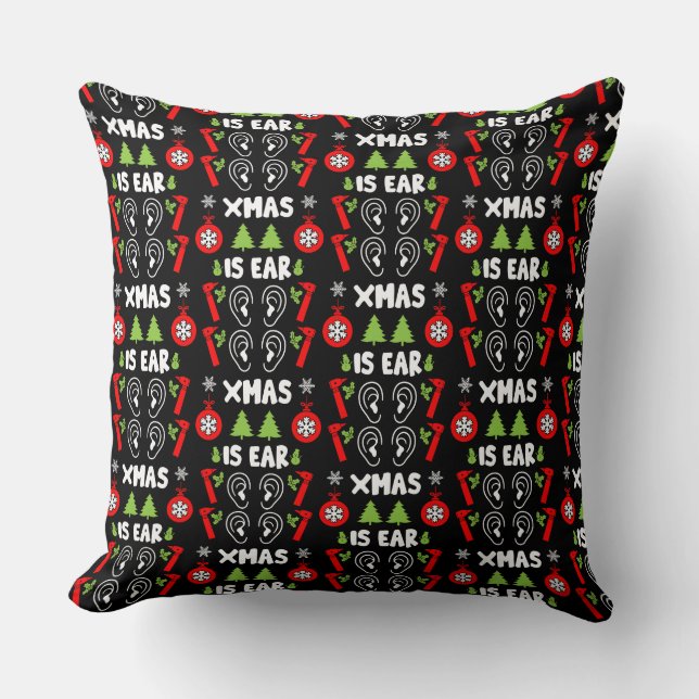 Cojín Decorativo NAVIDADES de Médicas de ENT (Anverso)