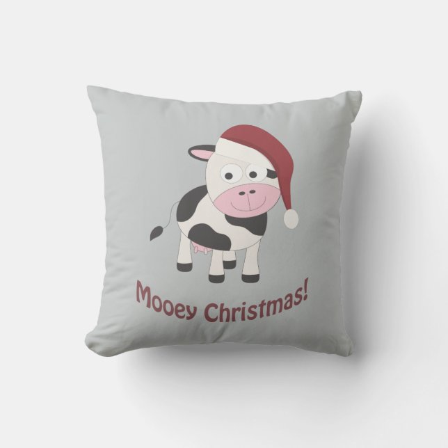 Cojín Decorativo ¡Navidades de Mooey! (Anverso)