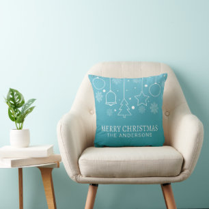 Cojín Decorativo Navidades de nombres personalizados personalizados