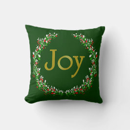 Cojín Decorativo Navidades de Oro Blanco Rojo Verde JOW Pillow