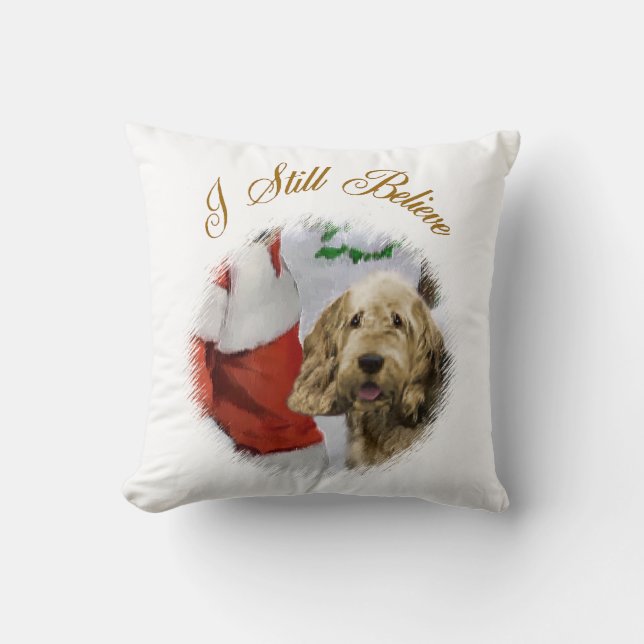 Cojín Decorativo Navidades de Otterhound (Anverso)