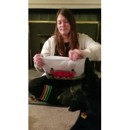 Cojín Decorativo Navidades de pastores alemanes conduciendo a casa,