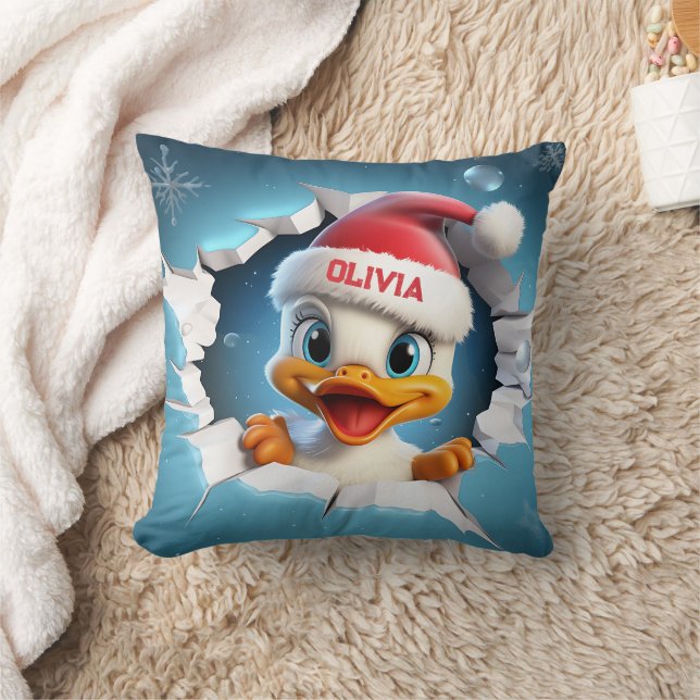 Cojín Decorativo navidades de pato 3D (Manta)