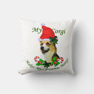 Cojín Decorativo Navidades de Pembroke Welsh Corgi